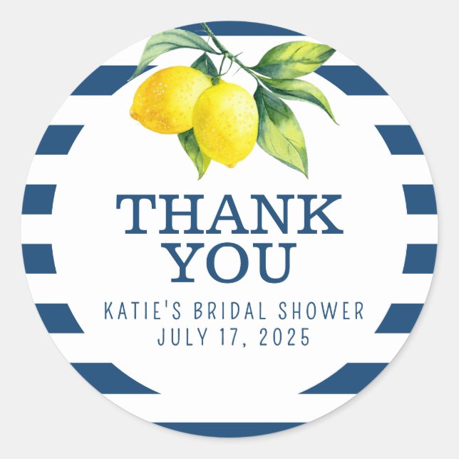 Pegatina Redonda Ella Encontró Su Media Naranja Gracias Sticker (Anverso)