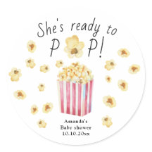 Ella está lista para estallar Acuarela Baby Shower