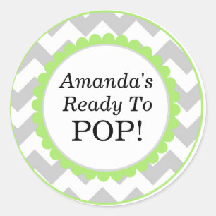 Pegatina Redonda Ella está lista para hacer estallar, impresión