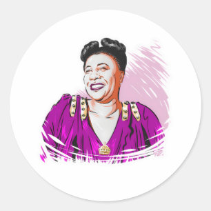 Pegatina Redonda Ella Fitzgerald