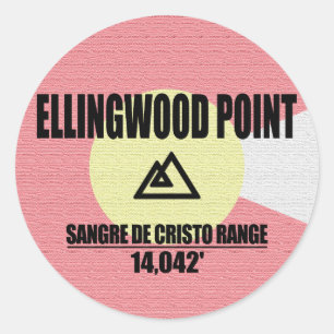 Pegatina Redonda Ellingwood Point