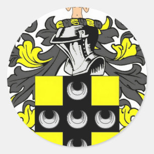 Pegatina Redonda Ellis Coat of Arms