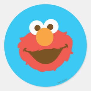 Pegatina Redonda Elmo Face