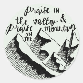 Pegatina Redonda Elogio