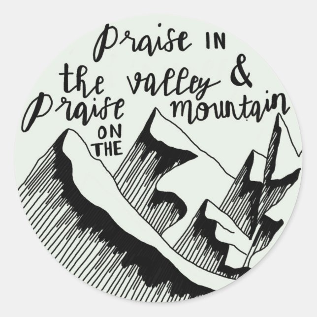 Pegatina Redonda Elogio (Anverso)