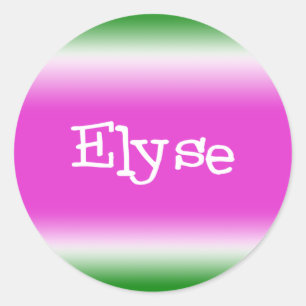 Pegatina Redonda Elyse