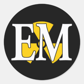 Pegatina Redonda EM Navy Nuke