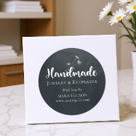 Pegatina Redonda Embalaje de productos hechos a mano por Personaliz