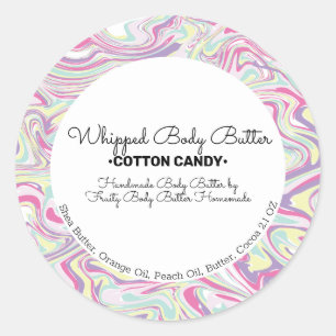 Pegatina Redonda Embalaje para promoción de marca en la mantequilla