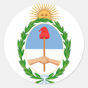 Pegatina Redonda emblema argentino