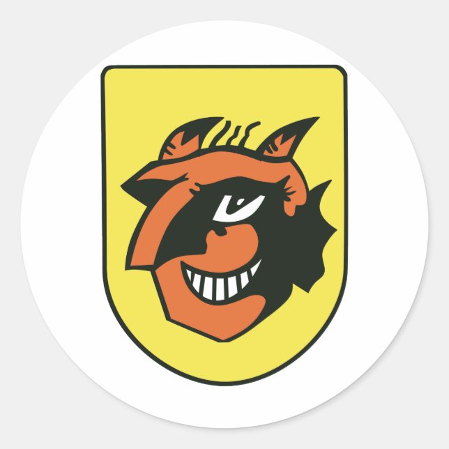 Pegatina Redonda emblema de jg54 (Anverso)