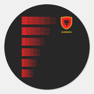 Pegatina Redonda Emblema de la bandera de Alnia - Orgullo de la asc