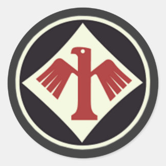 Pegatina Redonda emblema de la unidad I/JG1 de la fuerza aérea de l