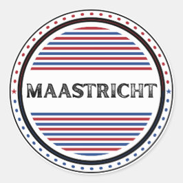 Pegatina Redonda Emblema de Maastricht City Pride – Identidad holan