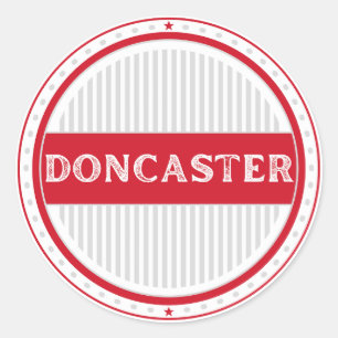 Pegatina Redonda Emblema de Orgullo Ciudadano de Doncaster – Identi