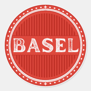 Pegatina Redonda Emblema de Orgullo de la Ciudad de Basilea – Ident