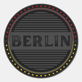 Pegatina Redonda Emblema de Orgullo de la Ciudad de Berlín – Identi