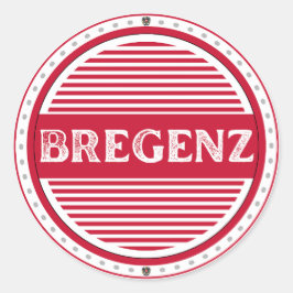 Pegatina Redonda Emblema de Orgullo de la Ciudad de Bregenz – Ident