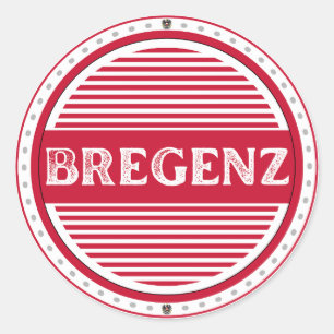 Pegatina Redonda Emblema de Orgullo de la Ciudad de Bregenz – Ident