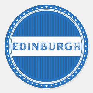 Pegatina Redonda Emblema de Orgullo de la Ciudad de Edimburgo – Ide