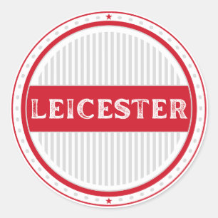 Pegatina Redonda Emblema de Orgullo de la Ciudad de Leicester – Ide
