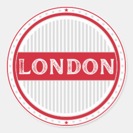 Pegatina Redonda Emblema de Orgullo de la Ciudad de Londres – Ident