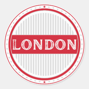 Pegatina Redonda Emblema de Orgullo de la Ciudad de Londres – Ident