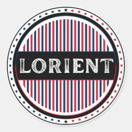 Pegatina Redonda Emblema de Orgullo de la Ciudad de Lorient – Ident