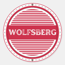 Pegatina Redonda Emblema de Orgullo de la Ciudad de Wolfsberg – Ide