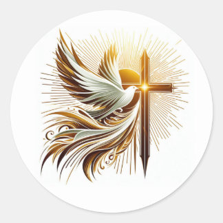 Pegatina Redonda emblema de Spirit Fire