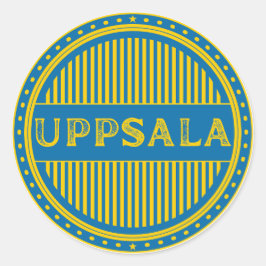 Pegatina Redonda Emblema de Uppsala City Pride – Identidad Sueca