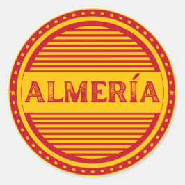 Pegatina Redonda Emblema del Almería City Pride – Identidad español