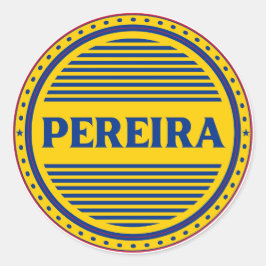 Pegatina Redonda Emblema del Orgullo Ciudadano de Pereira – Identid