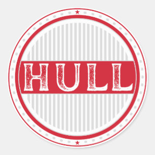 Pegatina Redonda Emblema del Orgullo de Hull City - Identidad Ingle