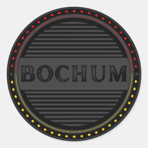 Pegatina Redonda Emblema del Orgullo de la Ciudad de Bochum – Ident
