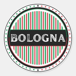 Pegatina Redonda Emblema del Orgullo de la Ciudad de Bolonia - Iden