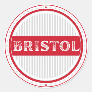 Pegatina Redonda Emblema del Orgullo de la Ciudad de Bristol – Iden