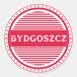 Pegatina Redonda Emblema del Orgullo de la Ciudad de Bydgoszcz – Id
