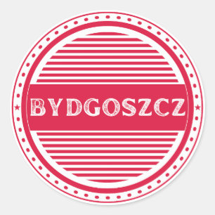 Pegatina Redonda Emblema del Orgullo de la Ciudad de Bydgoszcz – Id