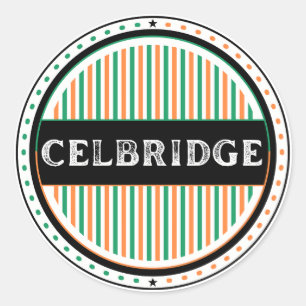 Pegatina Redonda Emblema del Orgullo de la Ciudad de Celbridge – Id
