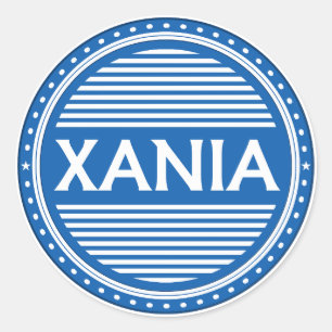 Pegatina Redonda Emblema del Orgullo de la Ciudad de Chania – Ident