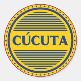 Pegatina Redonda Emblema del Orgullo de la Ciudad de Cucuta – Ident