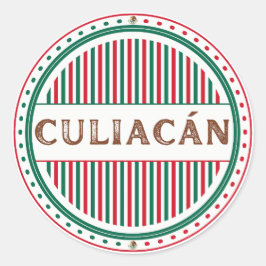 Pegatina Redonda Emblema del Orgullo de la Ciudad de Culiacán – Ide
