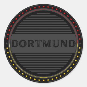 Pegatina Redonda Emblema del Orgullo de la Ciudad de Dortmund – Ide