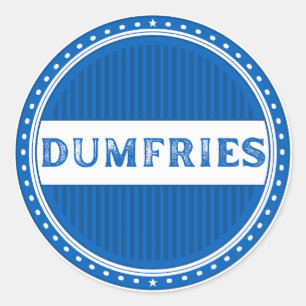Pegatina Redonda Emblema del Orgullo de la Ciudad de Dumfries – Ide