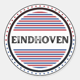 Pegatina Redonda Emblema del Orgullo de la Ciudad de Eindhoven – Id