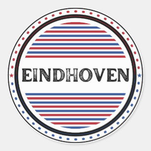 Pegatina Redonda Emblema del Orgullo de la Ciudad de Eindhoven – Id