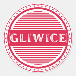 Pegatina Redonda Emblema del Orgullo de la Ciudad de Gliwice – Iden