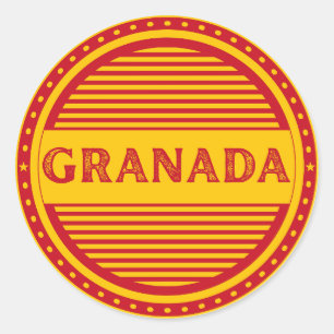 Pegatina Redonda Emblema del Orgullo de la Ciudad de Granada – Iden