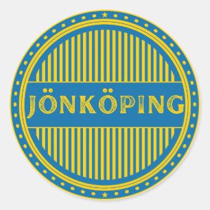 Pegatina Redonda Emblema del Orgullo de la Ciudad de Jönköping – Id